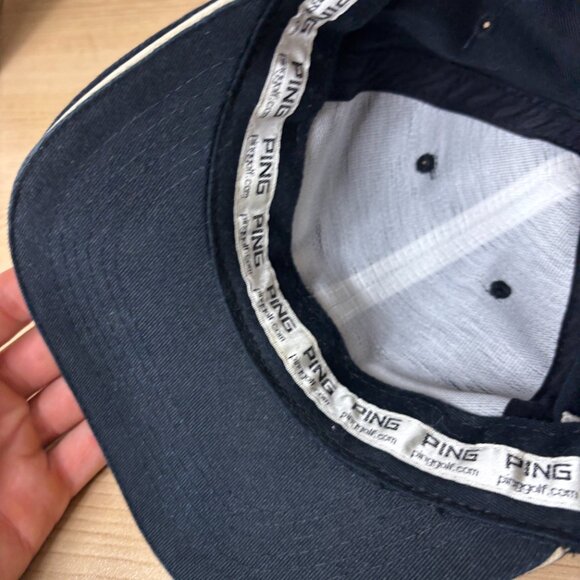 Ping Hat Cap Strap Back Black Golf Golfing i3 Ist Driver Outdoors Adjustable - Picture 7 of 9